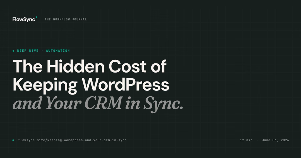 Keeping WordPress and Your CRM in Sync