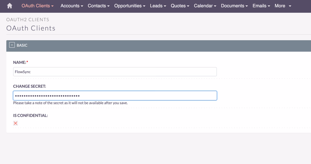 Connecting WordPress to SuiteCRM 1 OAuth Clients SuiteCRM